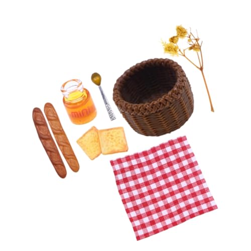 DECHOUS Miniatur Frühstückskorb aus Robustem Material Puppenhaus Zubehör für Dekoration Lernspielzeug zur Kreativitätsförderung Langlebig und Farbbeständig Geeignet als Sammelobjekt und DECHOUS Miniatur Frühstückskorb aus Robustem Material Puppenhaus Zubehör für Dekoration Lernspielzeug zur Kreativitätsförderung Langlebig und Farbbeständig Geeignet als Sammelobjekt und von DECHOUS
