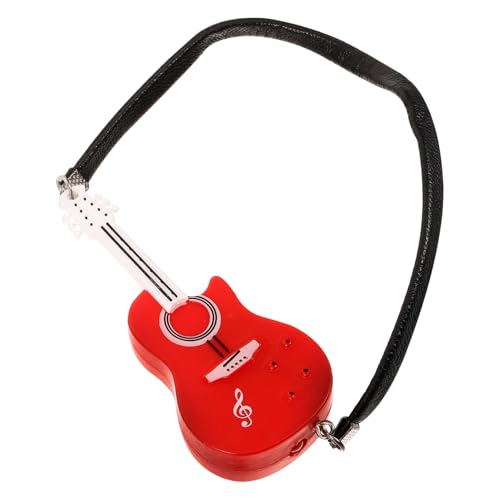 DECHOUS Miniatur Gitarre für Puppen Rotes Gitarren Deko Accessoire für DIY Fotografie Requisiten Robustes Langlebiges Material für Puppenhäuser Miniatur Dekoration DECHOUS Miniatur Gitarre für Puppen Rotes Gitarren Deko Accessoire für DIY Fotografie Requisiten Robustes Langlebiges Material für Puppenhäuser Miniatur Dekoration von DECHOUS