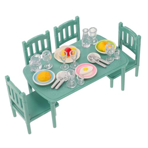 DECHOUS Miniatur Küchenmöbel Set mit Tisch und Stühlen Detailreiche Puppenhaus Dekoration Lebensechte Miniatur Esszimmer Möbel für Puppenhaus Zubehör DECHOUS Miniatur Küchenmöbel Set mit Tisch und Stühlen Detailreiche Puppenhaus Dekoration Lebensechte Miniatur Esszimmer Möbel für Puppenhaus Zubehör von DECHOUS