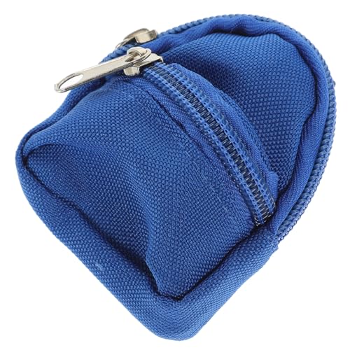 DECHOUS Miniatur Puppenrucksack Modell Blau Dekorativer Mini Rucksack für Puppenhaus Verschleißfestes Lebensechtes Miniatur Schultaschen Accessoire Sammelobjekt und von DECHOUS
