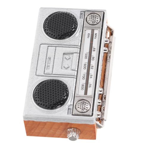DECHOUS Miniatur-Retro-Radio hühner kinderknallzeug Puppenstube Zubehör Miniatures miniaturmodelle Simulationsfunkmodelle Mini-Radiomodelle Mini- -Dekore Eisen Silver DECHOUS Miniatur-Retro-Radio hühner kinderknallzeug Puppenstube Zubehör Miniatures miniaturmodelle Simulationsfunkmodelle Mini-Radiomodelle Mini- -Dekore Eisen Silver von DECHOUS