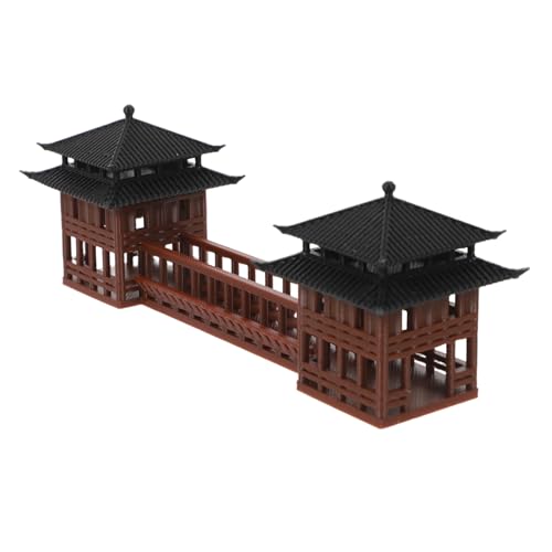DECHOUS Miniatur-pavillon-Modell Traditionelle Architektur-skulptur Bonsai-Topf Zen- -Accessoire von DECHOUS