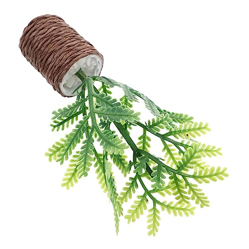 DECHOUS Miniatur-topfpflanzen für Bonsai-Baum künstlich kunstpflanze kunstplflanze puppenhauszubehör Geschenkidee pflanzendeko Kleiner Bonsai Puppenhaus-Bonsai- Plastik von DECHOUS