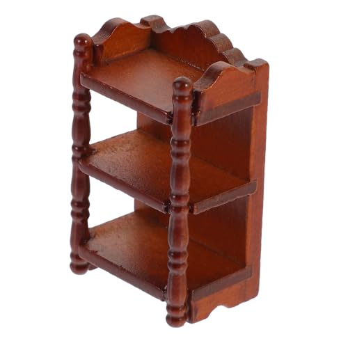 DECHOUS Miniaturmöbel klein Mädchenpuppenhaus Nachttisch rechteckig Puppenmöbel puppenstubenmöbel Dollhouse Furniture Puppenhauszubehör und Möbel Miniatur-Hausmöbel hölzern Light Brown von DECHOUS
