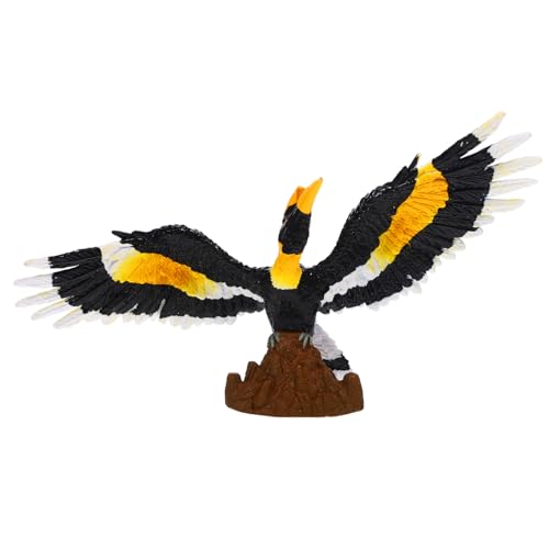 DECHOUS -Modell lebensechte Vogelbaumdekoration Vogelskulpturmodell Miniatur realistisch für kinderspielzeug dekorative Nashornvögel Simulationsvogel Plastik von DECHOUS