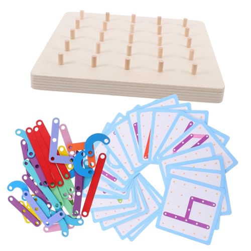 DECHOUS Montessori Holz Geoboard Puzzle für Ab Jahren Motorikförderndes Lernspielzeug mit Zahlen und Buchstaben Sicher Poliert Fördert Mathematikverständnis und Eltern Junge DECHOUS Montessori Holz Geoboard Puzzle für Ab Jahren Motorikförderndes Lernspielzeug mit Zahlen und Buchstaben Sicher Poliert Fördert Mathematikverständnis und Eltern Junge von DECHOUS