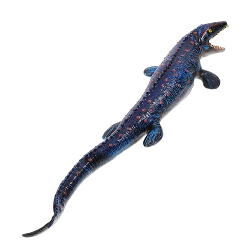 DECHOUS Mosasaurus Modell Weiches Vinyl Dinosaurier Figur Lernspielzeug Meeres Tier Simulation Blau Realistische Tierfigur Dekoration Langlebig Leicht von DECHOUS