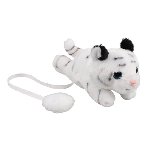 DECHOUS Niedlicher Tiger Gefülltes Tier Realistisch Kleine Plüsch Tiger Puppe Jungle Theme Party Bevorzugt Plüsch Tiger Spielzeug Stehende Schulter Tiger Puppe von DECHOUS