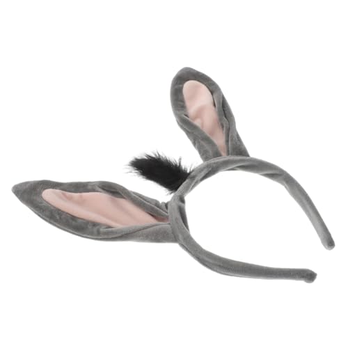 DECHOUS Niedliches Eselsohren Stirnband aus Flexiblem Material für Damen und Herren Elastisch und Sicher Langlebig für Cosplay Halloween und Partys Graue Tierohren als Lustiges DECHOUS Niedliches Eselsohren Stirnband aus Flexiblem Material für Damen und Herren Elastisch und Sicher Langlebig für Cosplay Halloween und Partys Graue Tierohren als Lustiges von DECHOUS