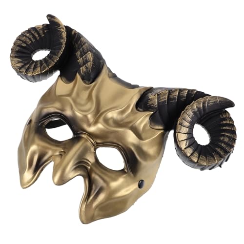 DECHOUS Ochsenhorn für Halloween-Party-Kostüm-Zubehör, leichte und bequeme Cosplay-Maske für Festivals und Bälle von DECHOUS