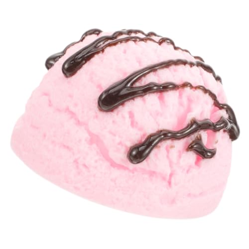 DECHOUS PVC Eiswaffel Modell Eiscremekugel Deko Prop Leichte Realistische Bunte Food Fotografie Requisite Tragbar für Schaufenster Party Dessertdisplay Klein von DECHOUS
