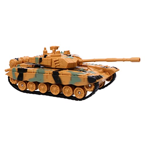 DECHOUS Panzermodell Armee -Panzerspielzeug Panzer Spielzeugpanzer für Jungen Tank Kind Toys Modellpanzer militärisches Panzerspielzeug Plastik Yellow von DECHOUS