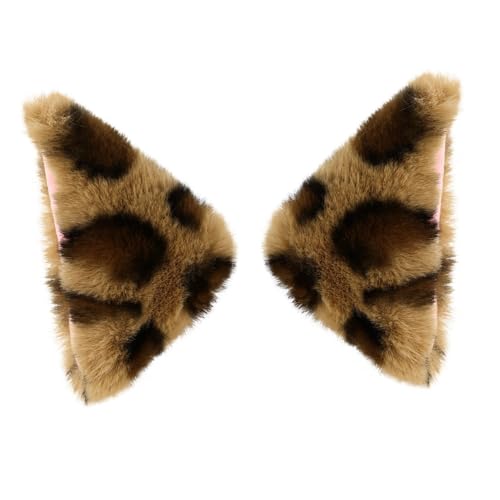 DECHOUS Plüschige Katzenohren Haarspange Leopardmuster Langlebige Haarclips Modisches Partyaccessoire für Damen und Mädchen Geeignet für Halloween Cosplay Karneval und Alltag DECHOUS Plüschige Katzenohren Haarspange Leopardmuster Langlebige Haarclips Modisches Partyaccessoire für Damen und Mädchen Geeignet für Halloween Cosplay Karneval und Alltag von DECHOUS