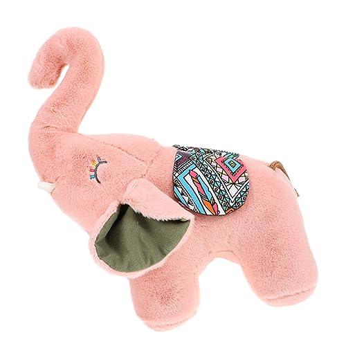 DECHOUS Plüschpuppe Elefantengewichtiges Stofftier Elefant ausgestopfte Tiere Zeichentricktiere Elefantenspielzeug für ausgestopfter Elefant PP Baumwolle Rosa von DECHOUS