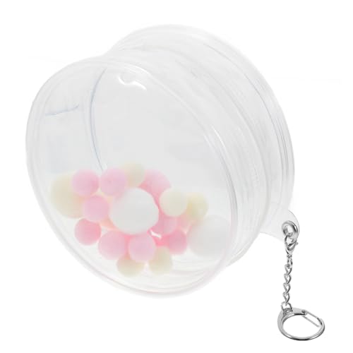 DECHOUS Puppen Display aus Transparente Figuren Präsentationstasche mit Schlüsselanhänger und Pompom Ball zur Aufbewahrung und Präsentation von Minifiguren DECHOUS Puppen Display aus Transparente Figuren Präsentationstasche mit Schlüsselanhänger und Pompom Ball zur Aufbewahrung und Präsentation von Minifiguren von DECHOUS