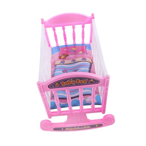 DECHOUS Puppen-Shaker Puppenhaus Puppen für Mädchen Krippe kinderwiege für Puppenmöbelset kinderbet spielzeuge Mädchen Hausspielzeug Bett für Puppe Plastik DECHOUS Puppen-Shaker Puppenhaus Puppen für Mädchen Krippe kinderwiege für Puppenmöbelset kinderbet spielzeuge Mädchen Hausspielzeug Bett für Puppe Plastik von DECHOUS