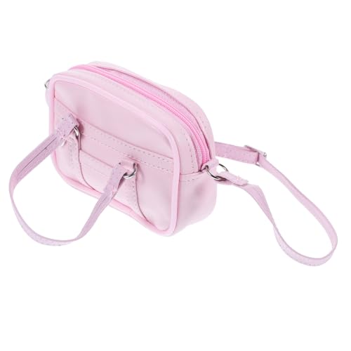 DECHOUS Puppenhandtasche aus Strapazierfähigem PU Material Langlebige Mini Handtasche für Puppen Niedliches Puppenzubehör Detailreiche Verarbeitung für Puppenkostüm und Rollenspiele von DECHOUS