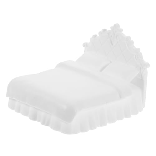 DECHOUS Puppenhaus Mini-Doppelbett-Requisite Miniature House miniaturhaus Dollhouse Furniture Room Decor raumdeko Mini- -Puppenbett Mini- -Doppelbett Puppenhaus mit Minibett Plastik von DECHOUS