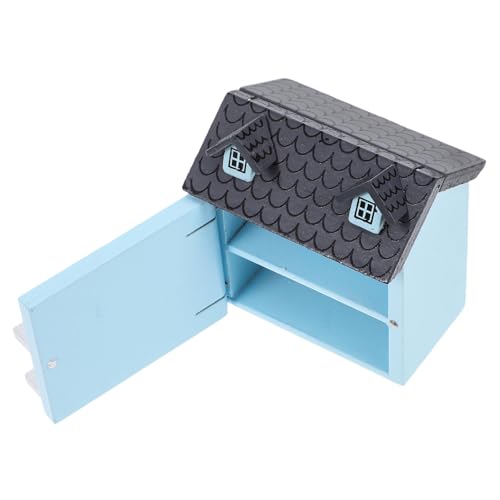 DECHOUS Puppenhaus Mini Tür Klein Kabine Häuser Winzig Gebäude Figuren Mikrovillen Ornament Szenenlayout-schmuck Mikrolandschaftsdekor Dekoratives Musterhaus Holz Blue DECHOUS Puppenhaus Mini Tür Klein Kabine Häuser Winzig Gebäude Figuren Mikrovillen Ornament Szenenlayout-schmuck Mikrolandschaftsdekor Dekoratives Musterhaus Holz Blue von DECHOUS