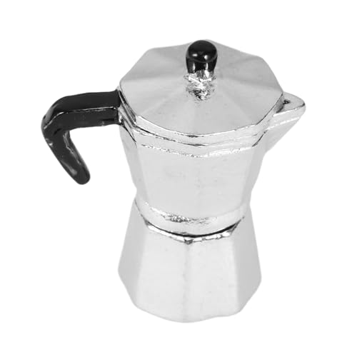 DECHOUS Puppenhaus -kaffeekanne Verzierung Der Kaffeekanne Puppenhaus-miniatursimulationszubehör Puppenhaus Kaffeekanne Küchenzubehör Für Puppenstuben Mini-küchenzubehör Silver Legierung von DECHOUS