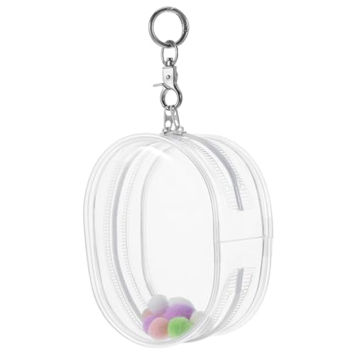 DECHOUS Puppentasche Modell Vitrine Großpuppenspeicherbeutel Tragbare Kleine Puppenaufbewahrung Tasche Ausstellen Schlüsselanhänger Mit Figurendarstellung Schlüsselbeutel PVC Transparent von DECHOUS