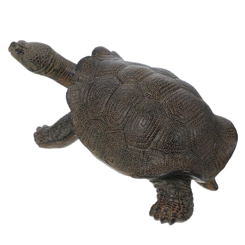 DECHOUS Realistische Schildkrötenfigur Simulation Glatte Oberfläche Pädagogisches Kleine Tierstatue für Kinderzimmer und Gartendeko Geeignet von DECHOUS