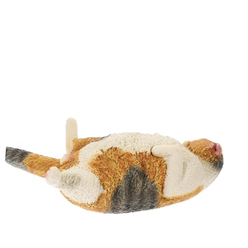 DECHOUS Realistische Schlafende Katzenfigur Lifelike Katzenstatue für Schreibtischdekoration für Wohnzimmer Restaurant oder Kinderzimmer für und Sammler DECHOUS Realistische Schlafende Katzenfigur Lifelike Katzenstatue für Schreibtischdekoration für Wohnzimmer Restaurant oder Kinderzimmer für und Sammler von DECHOUS