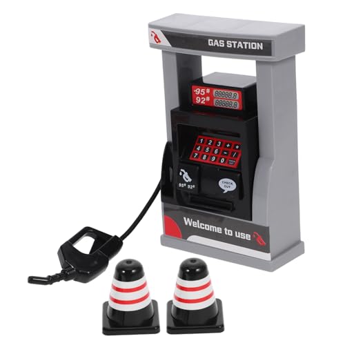 DECHOUS Realistisches Gasstation Modellspielzeug mit Straßensperren DIY Buswartehäuschen Bausatz für Interaktives Hand Auge Koordination Lernspielzeug von DECHOUS