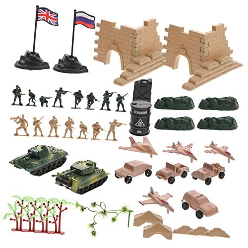 DECHOUS Realistisches Militärmodell Set mit Soldaten Detailgetreue Ausrüstung und Fahrzeugen Dekoratives Desktop Zubehör für Sammler Robustes Teiliges Set für Spiel und Ausstellung DECHOUS Realistisches Militärmodell Set mit Soldaten Detailgetreue Ausrüstung und Fahrzeugen Dekoratives Desktop Zubehör für Sammler Robustes Teiliges Set für Spiel und Ausstellung von DECHOUS