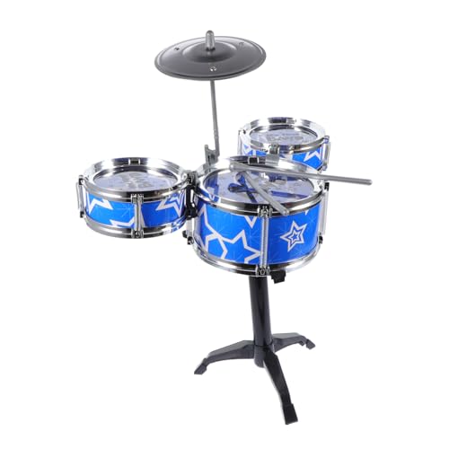 DECHOUS Schlagzeug Set Blau Silber Schlagzeug Pädagogisch Langlebig Musikalisches Lernspielzeug für Kleinkinder zur Entwicklung von Gehör und Motorik DECHOUS Schlagzeug Set Blau Silber Schlagzeug Pädagogisch Langlebig Musikalisches Lernspielzeug für Kleinkinder zur Entwicklung von Gehör und Motorik von DECHOUS