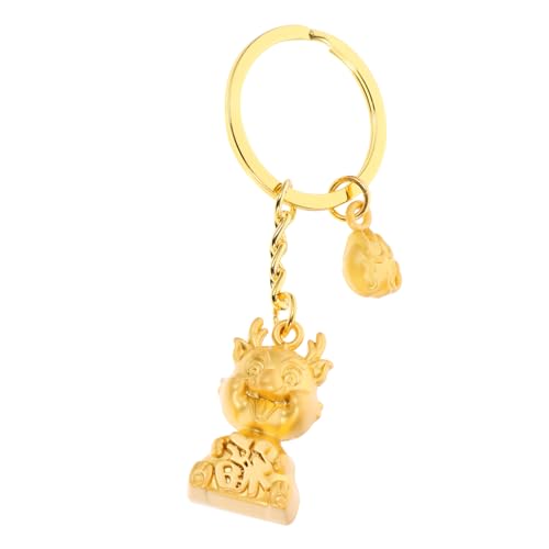 DECHOUS Schlüsselanhänger Neujahrsdrachenstatue Drachen-Geburtstagsdekorationen Tierkreis Shui Schlüsselbund Kette feng dekorative Taschenanhänger Tasche hängende Dekoration Metall Golden DECHOUS Schlüsselanhänger Neujahrsdrachenstatue Drachen-Geburtstagsdekorationen Tierkreis Shui Schlüsselbund Kette feng dekorative Taschenanhänger Tasche hängende Dekoration Metall Golden von DECHOUS