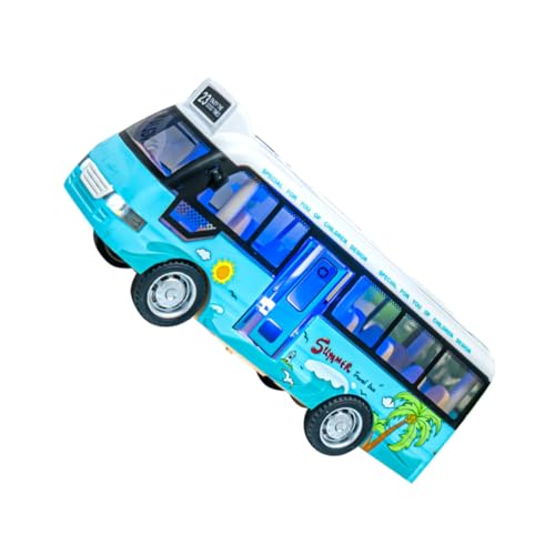 DECHOUS School Bus Toy Model with Lights and Music Plastic Educational Plaything for Boys and for Parent Child Interaction Space von DECHOUS