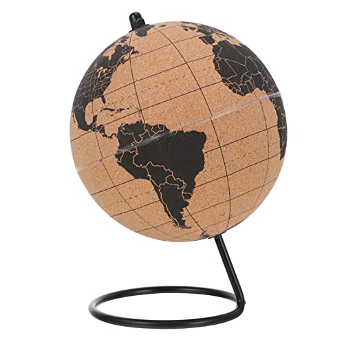 DECHOUS Schreibtisch Desktop Tischplatte z Office bürodeko tischpult Office Decoration tablez tischchen Weltkugel für das Büro geografische Globen mit Ständer Spezielles Kork Papier von DECHOUS