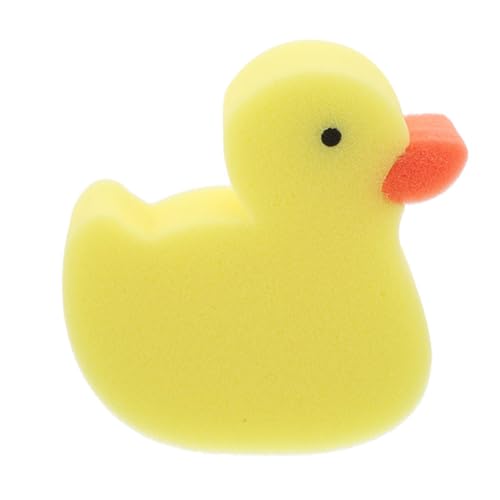 DECHOUS Schwammbadbürste Kinderspielzeugschwamm Badezubehör Für Kleinkinder Süßer Badeschwamm Körperschwämme Zum Duschen Cartoonbadschwämme Körperwaschschwamm Badeschwamm Für Yellow von DECHOUS