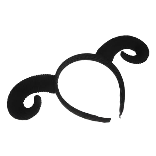 DECHOUS Sheep Horn Haarreifen Lustiges Halloween Kostüm Haarreif Weiches Cartoon Tier Kopfschmuck Party Zubehör DECHOUS Sheep Horn Haarreifen Lustiges Halloween Kostüm Haarreif Weiches Cartoon Tier Kopfschmuck Party Zubehör von DECHOUS