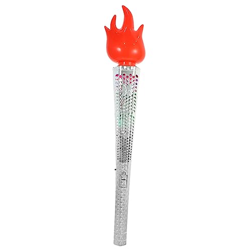 DECHOUS Simulationsbrenner für kinderspielzeug lustige Fackel aufbläst Leistung Dame spielzeuge Taschenlampe Künstliches Fackelspielzeug Plastik Silver von DECHOUS
