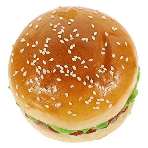 DECHOUS Simuliertes Hamburger-Modell Gefälschter Burger Lebensmittelmodell Stellen Sie Sich Fast Food Vor Simulation Brot Realistic Faux Hamburger Gefälschtes Brotmodell Hotdog Sandwich von DECHOUS