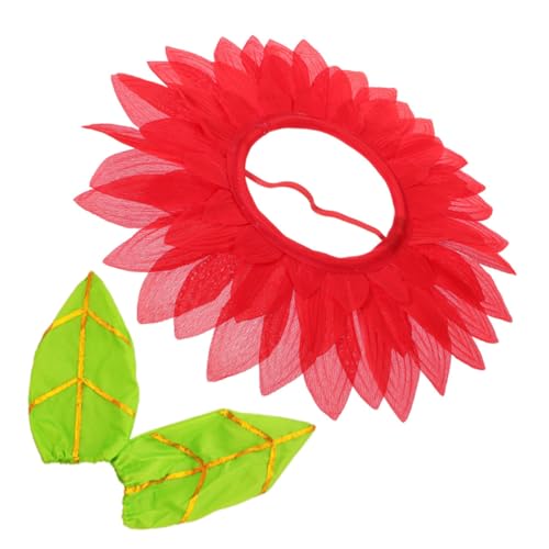 DECHOUS Sonnenblumenkopfbedeckung camoing Party faschingskopfbedeckungen faschingskostum Rollenspiel kleines Sieb Braut-Turban Sonnenblumenhut Cosplay-Blumenkopfbedeckung Seidentuch von DECHOUS