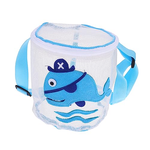 DECHOUS Spielzeugtasche für den Strand Strandkinder Muschelsäcke aufheben klein Strandtasche Verstellbarer Schultergurt Handtasche Mesh-Strand-Muscheltasche Shell-Tasche PVC Blue DECHOUS Spielzeugtasche für den Strand Strandkinder Muschelsäcke aufheben klein Strandtasche Verstellbarer Schultergurt Handtasche Mesh-Strand-Muscheltasche Shell-Tasche PVC Blue von DECHOUS