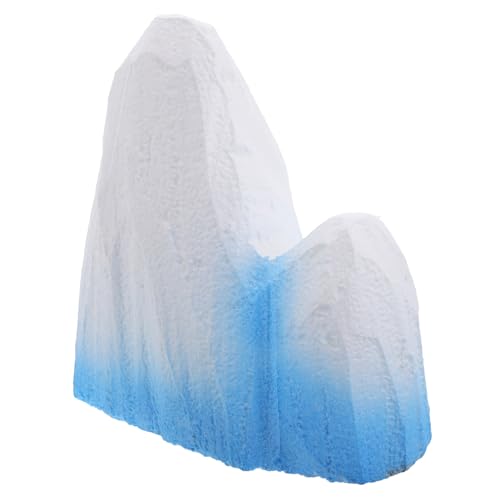 DECHOUS Steingarten Dekoration Aquarium Schnee Berg Dekoration Figurine Dekorative Ornamente Aquarium Berge Schaum Himmel Blau von DECHOUS