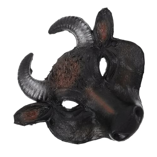 DECHOUS Stiermaske Für - Halloween-Ochsenkopfmaske Für Kostüme Karneval Und Cosplay Tiermaske Aus PU Mit Halbseitigem Design Für Gruselige Partys Und Abschlussbälle DECHOUS Stiermaske Für - Halloween-Ochsenkopfmaske Für Kostüme Karneval Und Cosplay Tiermaske Aus PU Mit Halbseitigem Design Für Gruselige Partys Und Abschlussbälle von DECHOUS