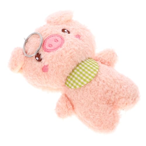 DECHOUS Stoffschwein-Anhänger Schlüsselbund Plüsch schlüsselanhänger Tier Anhänger für Taschen hängende Schlüsselanhänger-Dekore hängender Schlüsselanhänger Zinklegierung Rosa von DECHOUS