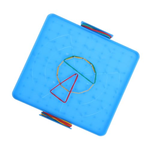 DECHOUS Studenten-Pinnwand Wandtafel Stellenwertmanipulationen Übersetzungstafeln Holzbearbeitung für geometrische Modelle Zubehör für Steckbrett-Organizer Tischplatte Plastik Blue von DECHOUS