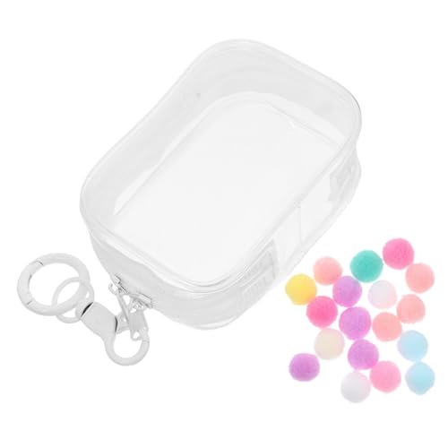 DECHOUS Tasche Transparente Puppenvitrine Mini Sammlerstück Display Tragbare Hängende Figurenaufbewahrung Transparente Figuren Displaytasche Kleine Puppenaufbewahrungstasche von DECHOUS