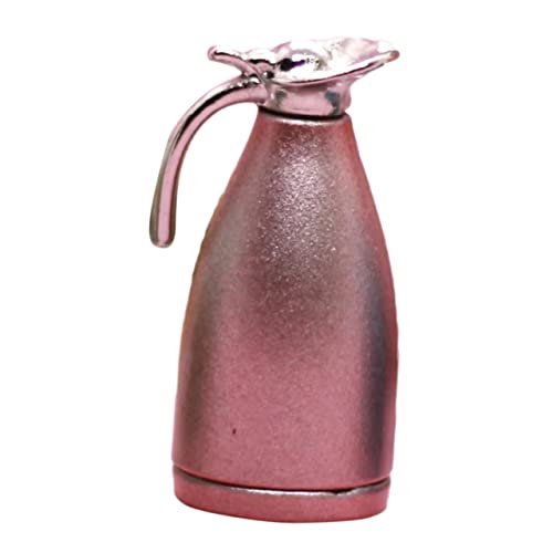 DECHOUS Thermoskanne Dekoration Mini Wasserkocher Lebensechter Wasserkocher Mini-Kessel Wasserkocher Für Minihaus Wasserkocher Modell Mini-wasserkocher Lebensechter Wassertopf Metall Rosa von DECHOUS