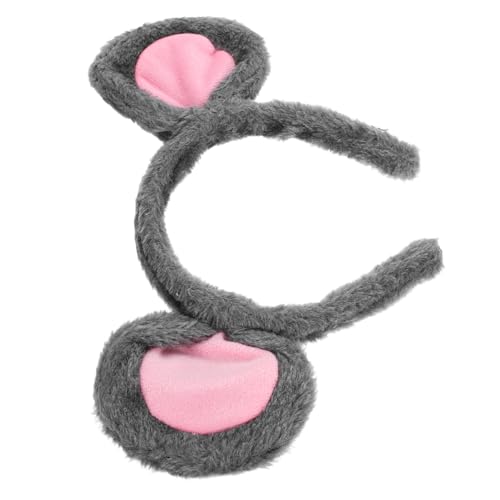 DECHOUS Tierhaarreif Mausohren Haarreif Plüsch Maus Kostüm Stirnband für Karneval Fasching Cosplay Party Zubehör Bequem und Langlebig Rutschfestes Design für Erwachsene von DECHOUS