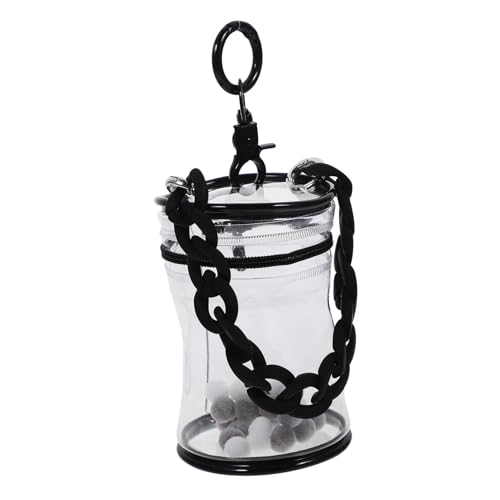 DECHOUS Transparentes PVC Puppentragetasche mit Reißverschluss Kleine Vielseitige Aufbewahrungstasche für Reise und Transport Leichte Praktische Tragbare Puppenbox für Unterwegs von DECHOUS