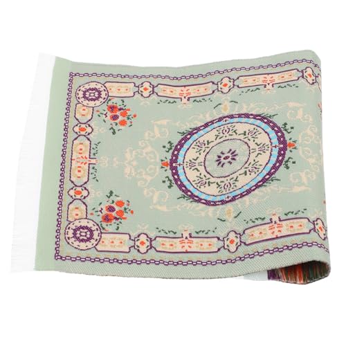 DECHOUS Türkischer Teppich Bereich klein Kindergarten orientalischer Teppich Orient teppiche Retro Styles Green Rug Teppich Teppich puppenhaus Miniaturteppich Mini-Dekoration Polyester DECHOUS Türkischer Teppich Bereich klein Kindergarten orientalischer Teppich Orient teppiche Retro Styles Green Rug Teppich Teppich puppenhaus Miniaturteppich Mini-Dekoration Polyester von DECHOUS