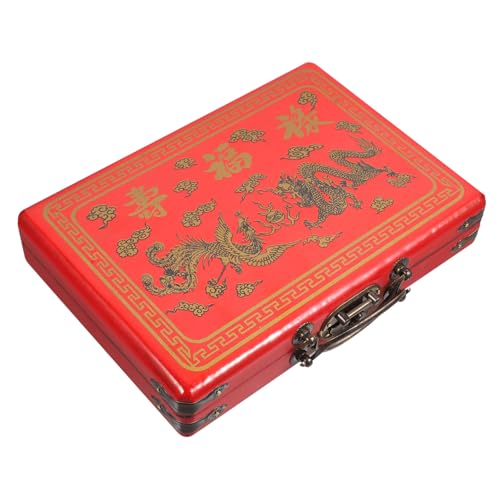 DECHOUS Vintage Holz Mahjong Aufbewahrungsbox mit Deckel Große Multifunktionale Holzkiste für Mahjong und Haushaltsgegenstände Stabile Tragebox mit Komfortablem Griff Praktische DECHOUS Vintage Holz Mahjong Aufbewahrungsbox mit Deckel Große Multifunktionale Holzkiste für Mahjong und Haushaltsgegenstände Stabile Tragebox mit Komfortablem Griff Praktische von DECHOUS