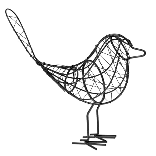 DECHOUS Vogeldekoration Aus Draht Haustier Realistischer Vogel Pfau Eule Vogelbäder Für Draußen Vogel- Figur Gefälschte Vögel Zum Basteln Hahn Vogelhandwerk Möwe Eisen Black DECHOUS Vogeldekoration Aus Draht Haustier Realistischer Vogel Pfau Eule Vogelbäder Für Draußen Vogel- Figur Gefälschte Vögel Zum Basteln Hahn Vogelhandwerk Möwe Eisen Black von DECHOUS